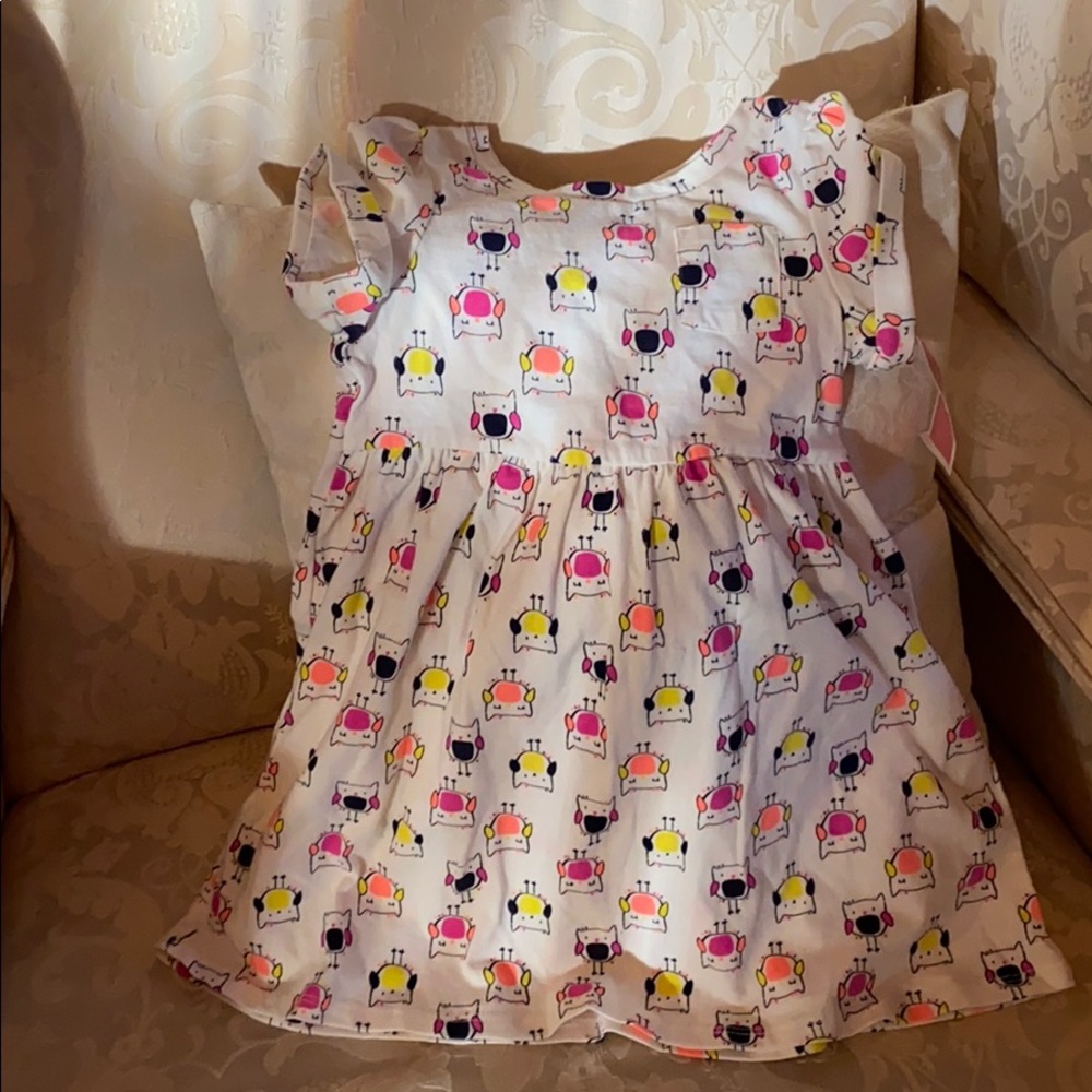 Almond cream Circo toddler girl dress